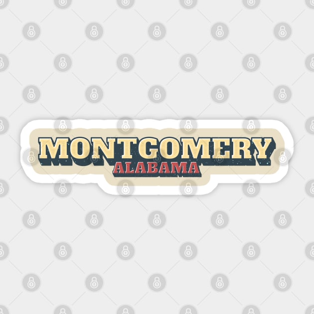 Montgomery Brawl - Alabama Brawl Sticker by Colana Studio